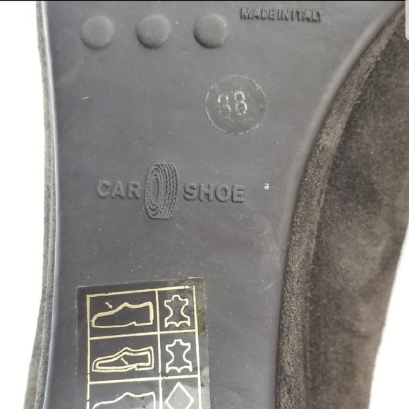 The Original Car Shoe Tassled Suede Wedge By Prada - Picture 7 of 7